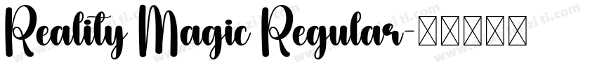 Reality Magic Regular字体转换
